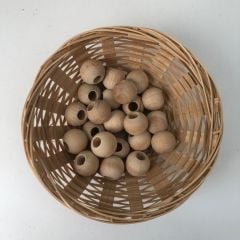 Ahşap Boncuk 16 mm Geniş Delikli 50 g