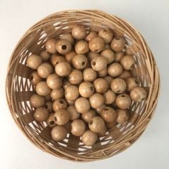 Ahşap Boncuk 14 mm Dar Delikli 50 g