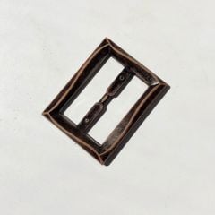 Ahşap Görünümlü Plastik Kemer Tokası 5x7 cm