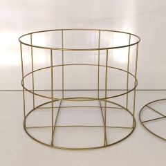 Silindir Metal Sepet İskelet Kapaklı)