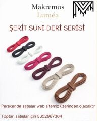 Şerit Suni Deri İpler 7 mm